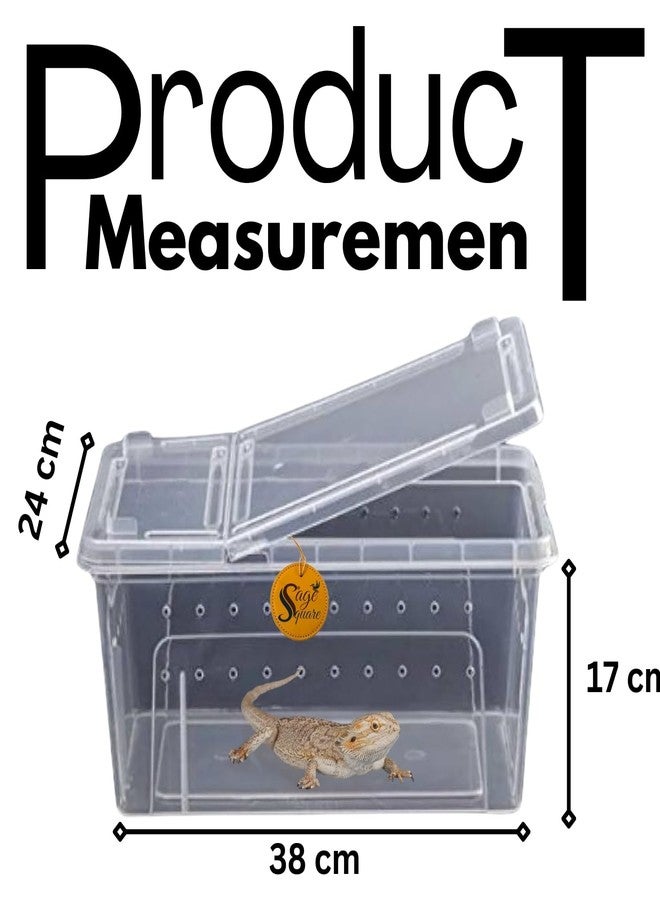 Sage Square Transparent Turtle Enclosure: Create a Crystal-Clear Habitat for Your Aquatic Companion, Offering an Unparalleled Perspective into Their Underwater Domain, Offering an Unobstructed View - Image 5